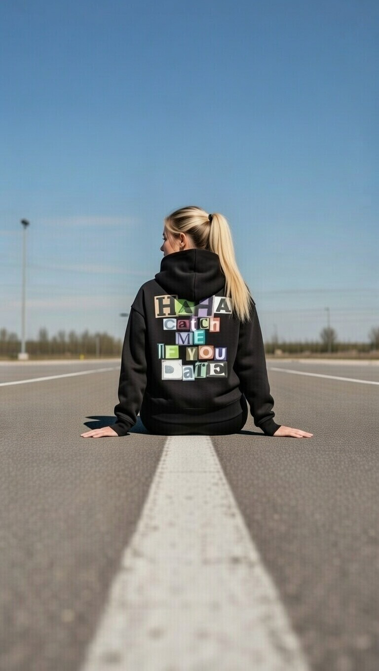 Biker Hoodie | CATCH ME IF YOU DARE