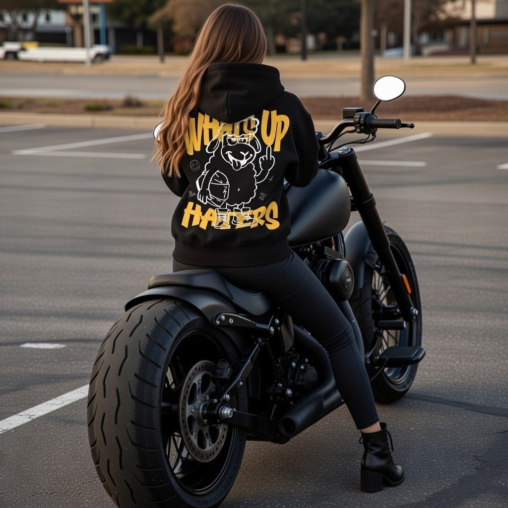 Biker Hoodie | WHATS UP